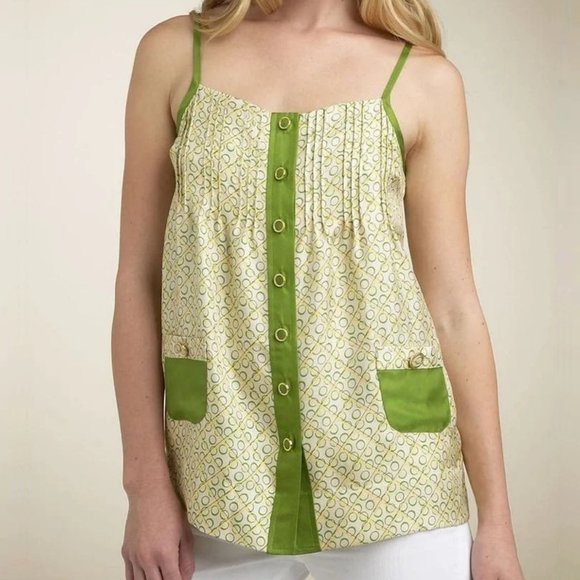 Juicy Couture Green Beano Soft Woven Silk Tank ASO Gabriella Montez - Picture 2 of 9
